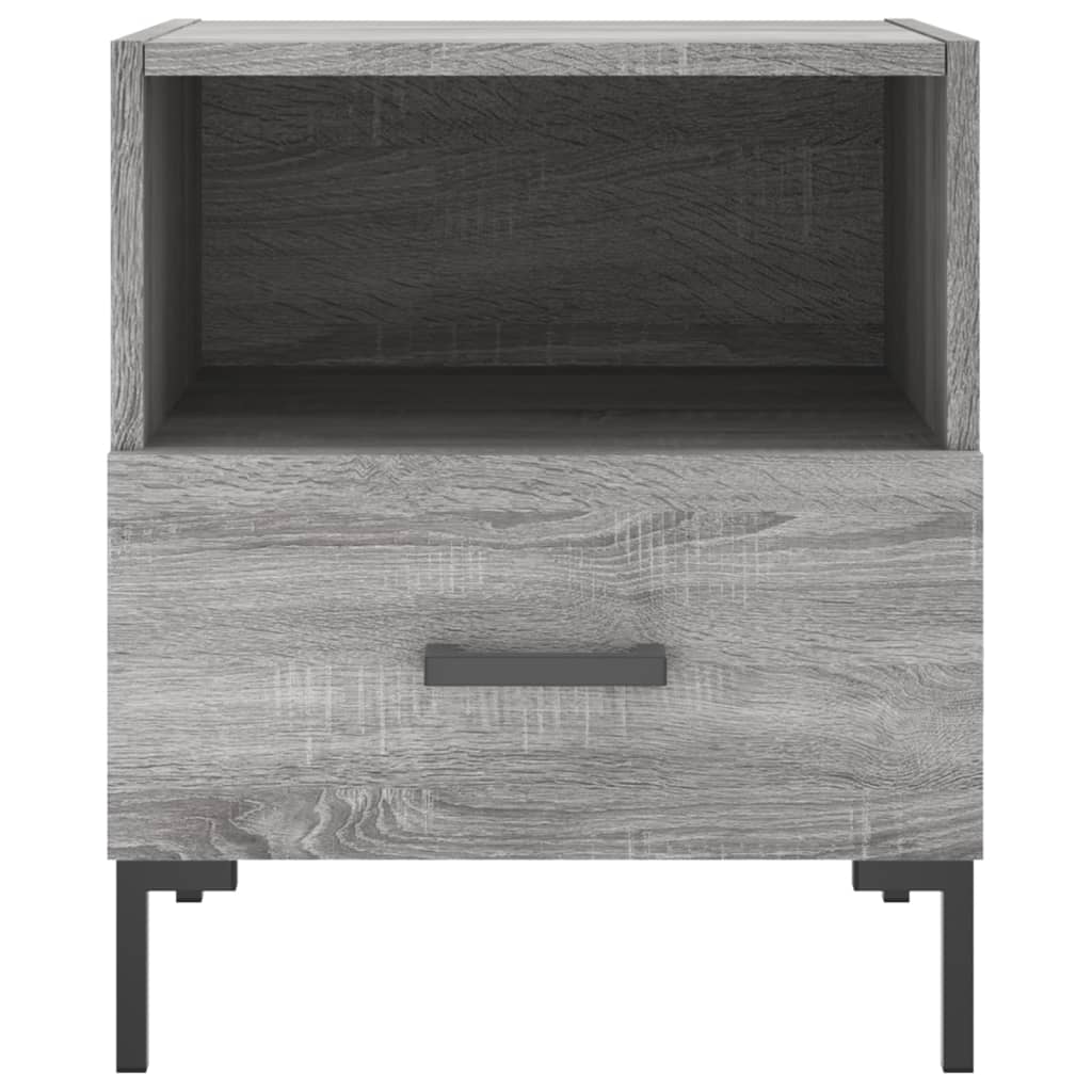 Κομοδίνο Γκρι Sonoma 40 x 35 x 47,5 εκ. από Επεξεργασμένο Ξύλο