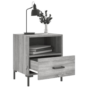 Κομοδίνο Γκρι Sonoma 40 x 35 x 47,5 εκ. από Επεξεργασμένο Ξύλο