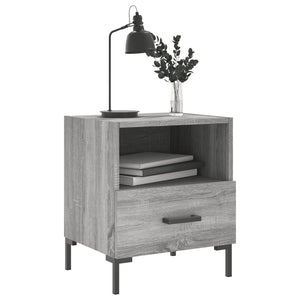 Κομοδίνο Γκρι Sonoma 40 x 35 x 47,5 εκ. από Επεξεργασμένο Ξύλο