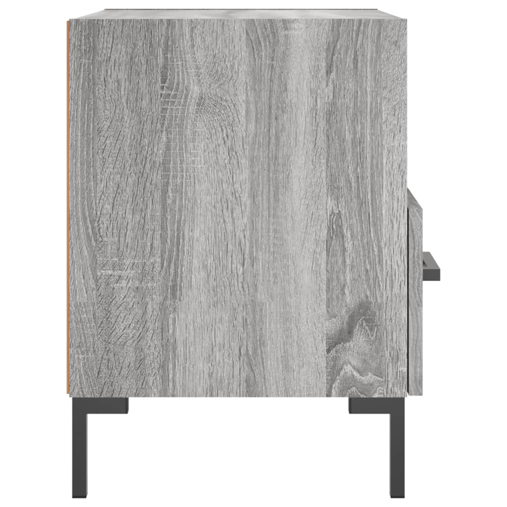 Κομοδίνα 2 τεμ. Γκρι Sonoma 40 x 35 x 47,5 εκ. Επεξεργ. Ξύλο