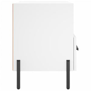 Κομοδίνα 2 τεμ. Λευκά 40 x 35 x 47,5 εκ. από Επεξεργασμένο Ξύλο