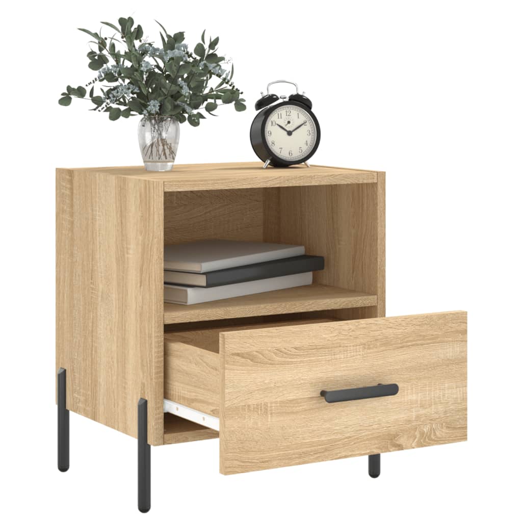Κομοδίνο Sonoma Δρυς 40 x 35 x 47,5 εκ. από Επεξεργασμένο Ξύλο