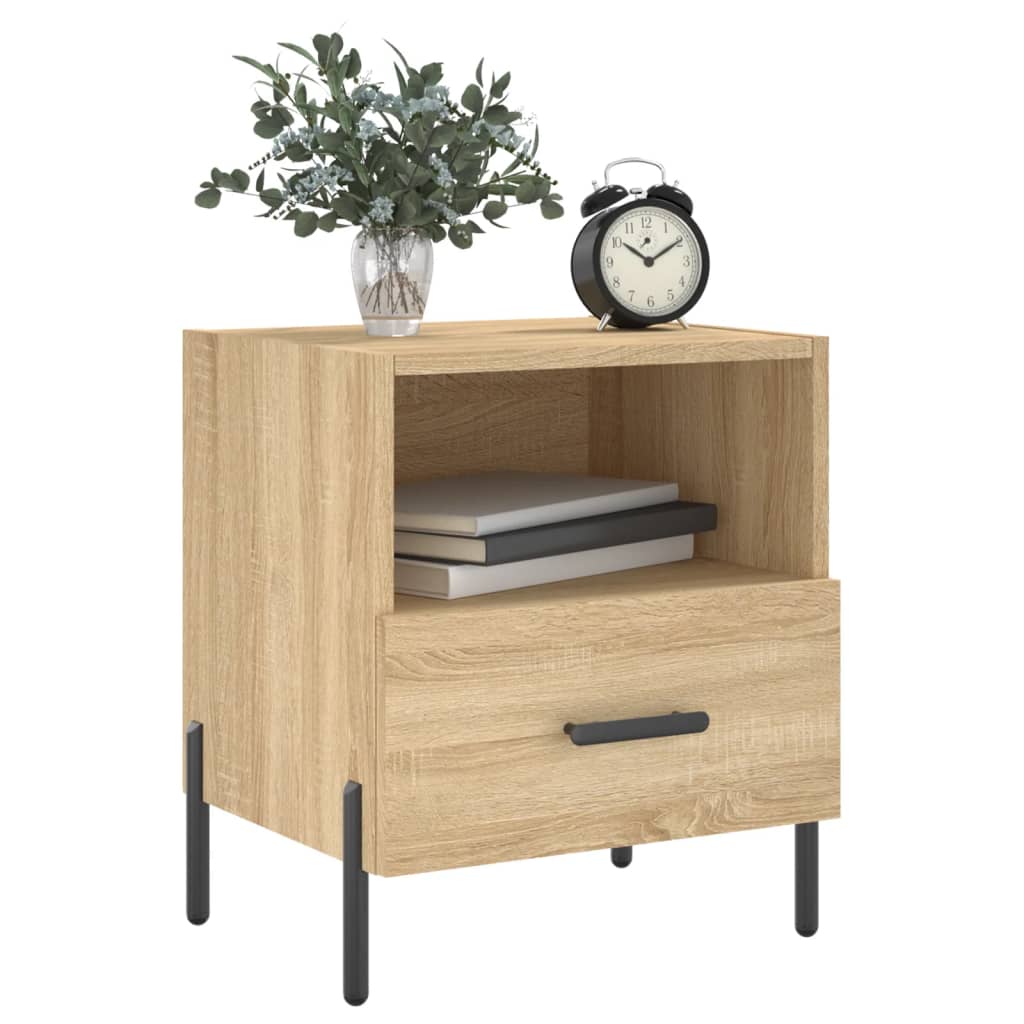 Κομοδίνο Sonoma Δρυς 40 x 35 x 47,5 εκ. από Επεξεργασμένο Ξύλο