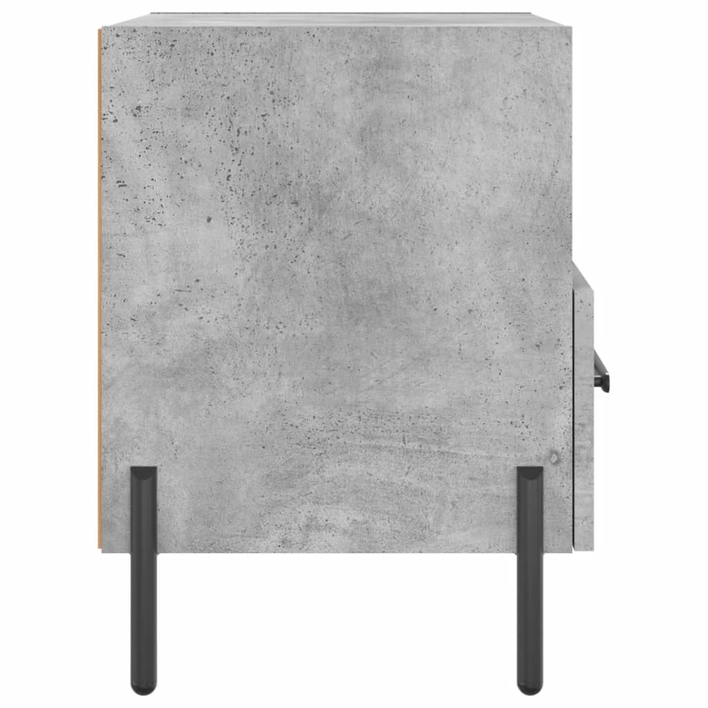 Κομοδίνο Γκρι Σκυροδ. 40 x 35 x 47,5 εκ. από Επεξεργασμένο Ξύλο - Pakobazaar