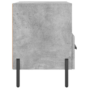 Κομοδίνα 2 τεμ. Γκρι Σκυροδεμ. 40 x 35 x 47,5 εκ. Επεξεργ. Ξύλο