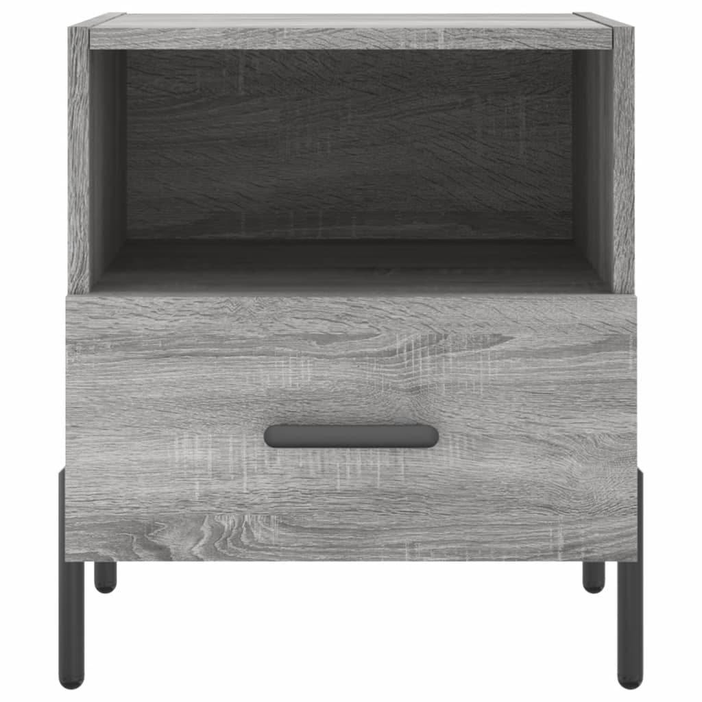 Κομοδίνο Γκρι Sonoma 40 x 35 x 47,5 εκ. από Επεξεργασμένο Ξύλο