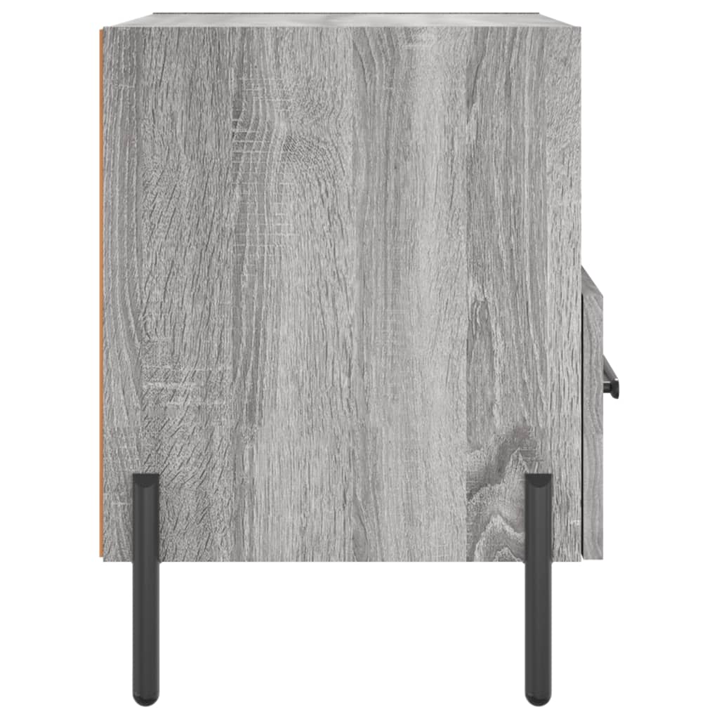 Κομοδίνο Γκρι Sonoma 40 x 35 x 47,5 εκ. από Επεξεργασμένο Ξύλο