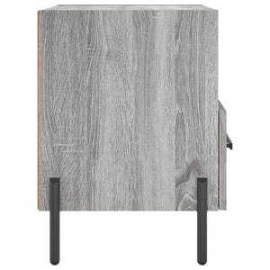 Κομοδίνο Γκρι Sonoma 40 x 35 x 47,5 εκ. από Επεξεργασμένο Ξύλο