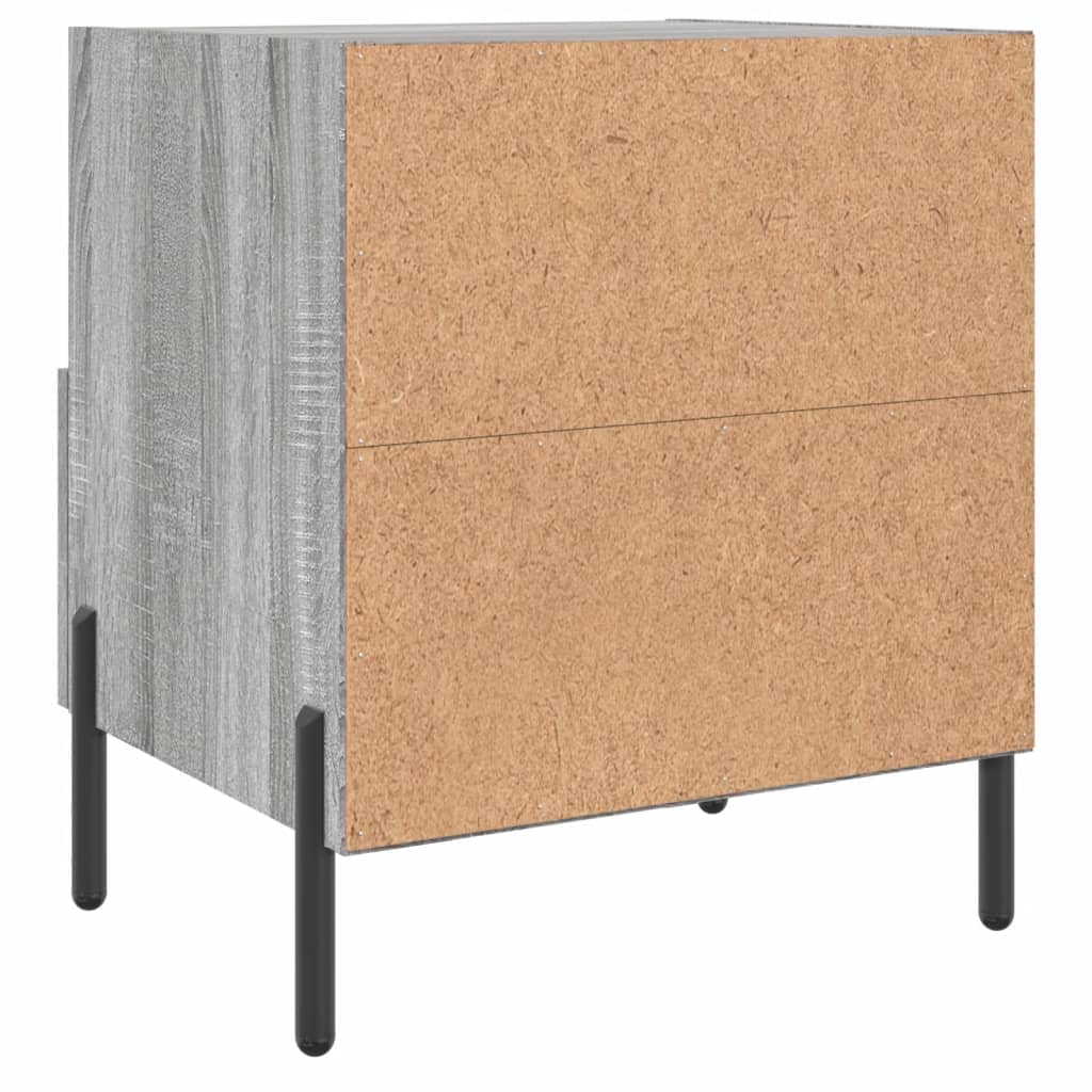 Κομοδίνο Γκρι Sonoma 40 x 35 x 47,5 εκ. από Επεξεργασμένο Ξύλο