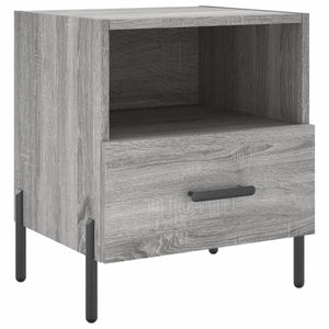 Κομοδίνα 2 τεμ. Γκρι Sonoma 40 x 35 x 47,5 εκ. Επεξεργ. Ξύλο