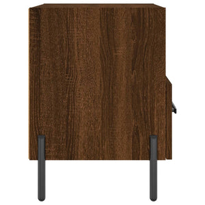 Κομοδίνο Καφέ Δρυς 40 x 35 x 47,5 εκ. από Επεξεργ. Ξύλο