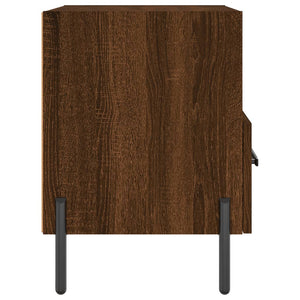 Κομοδίνα 2 τεμ. Καφέ Δρυς 40 x 35 x 47,5 εκ. από Επεξεργ. Ξύλο