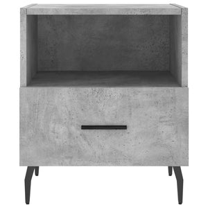 Κομοδίνο Γκρι Σκυροδ. 40 x 35 x 47,5 εκ. από Επεξεργασμένο Ξύλο