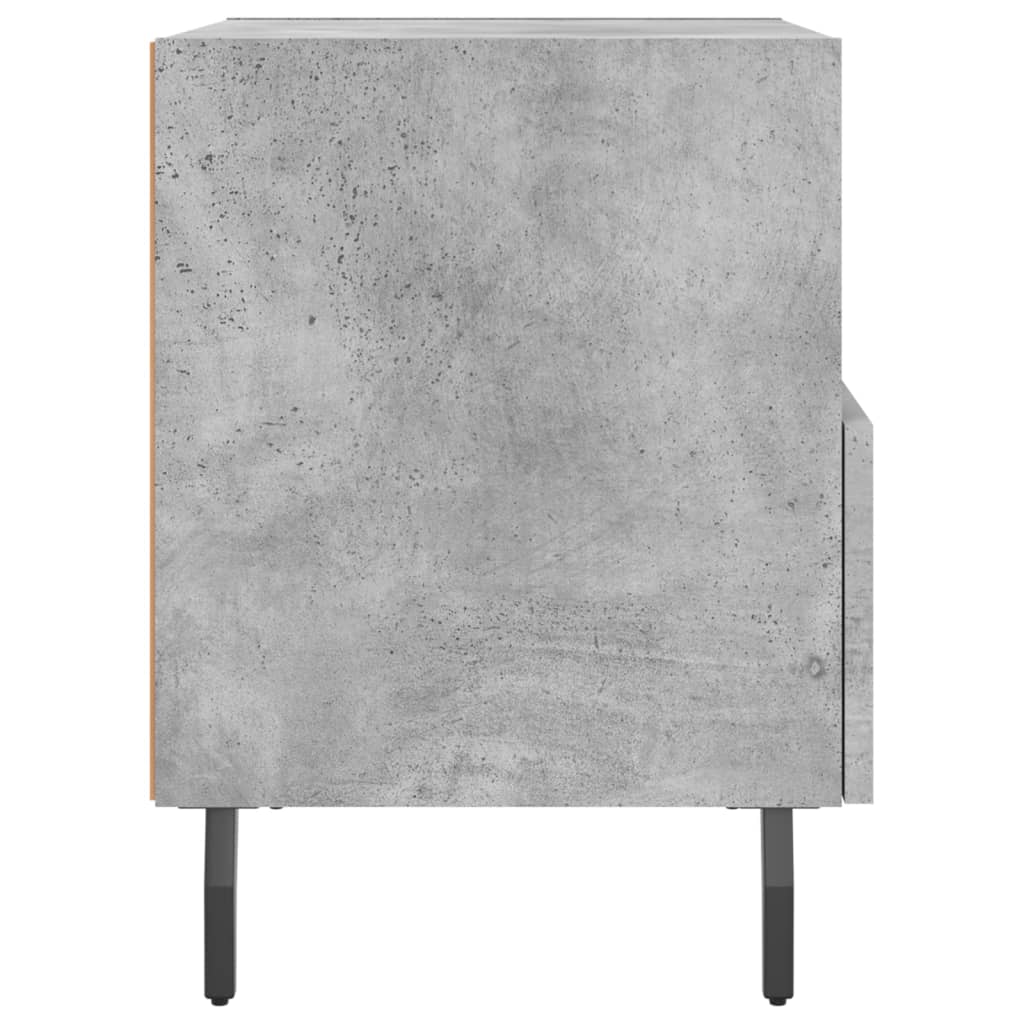 Κομοδίνο Γκρι Σκυροδ. 40 x 35 x 47,5 εκ. από Επεξεργασμένο Ξύλο