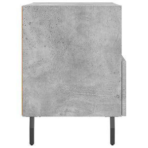 Κομοδίνο Γκρι Σκυροδ. 40 x 35 x 47,5 εκ. από Επεξεργασμένο Ξύλο