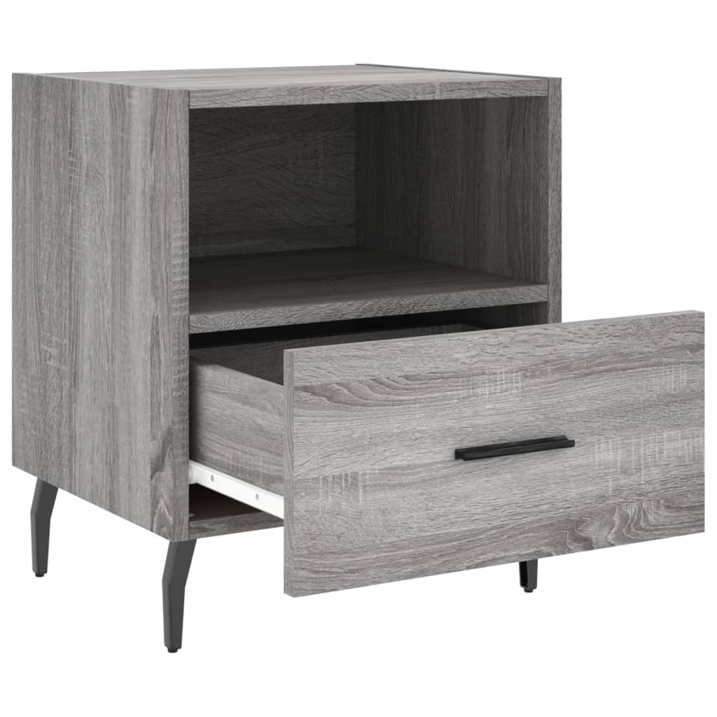 Κομοδίνο Γκρι Sonoma 40 x 35 x 47,5 εκ. από Επεξεργασμένο Ξύλο