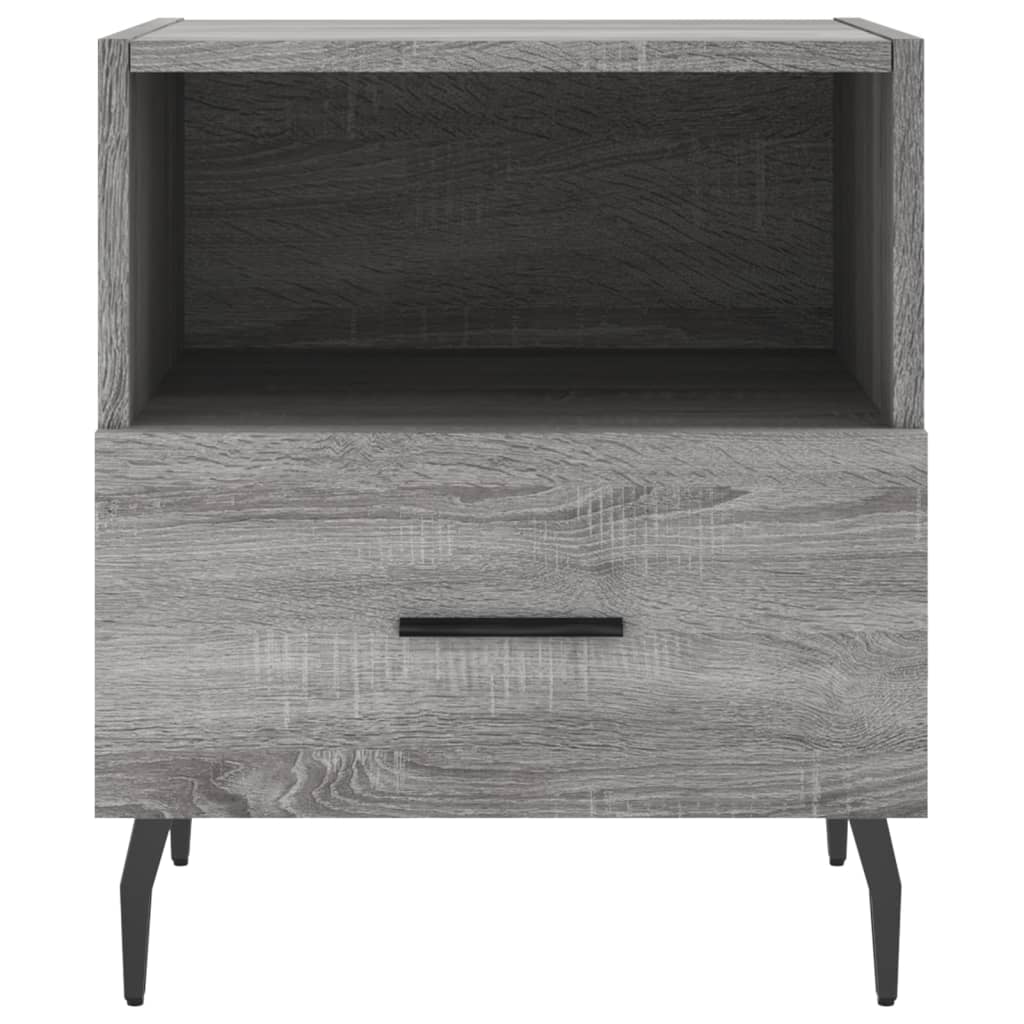 Κομοδίνο Γκρι Sonoma 40 x 35 x 47,5 εκ. από Επεξεργασμένο Ξύλο