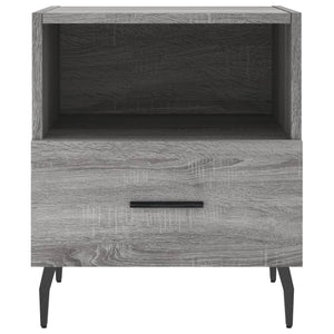 Κομοδίνο Γκρι Sonoma 40 x 35 x 47,5 εκ. από Επεξεργασμένο Ξύλο