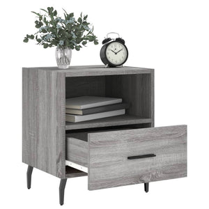 Κομοδίνο Γκρι Sonoma 40 x 35 x 47,5 εκ. από Επεξεργασμένο Ξύλο