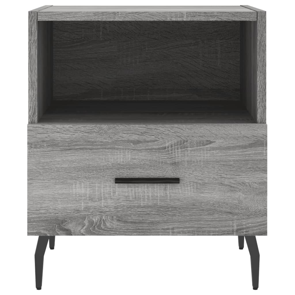 Κομοδίνα 2 τεμ. Γκρι Sonoma 40 x 35 x 47,5 εκ. Επεξεργ. Ξύλο