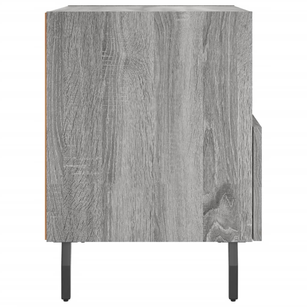 Κομοδίνα 2 τεμ. Γκρι Sonoma 40 x 35 x 47,5 εκ. Επεξεργ. Ξύλο