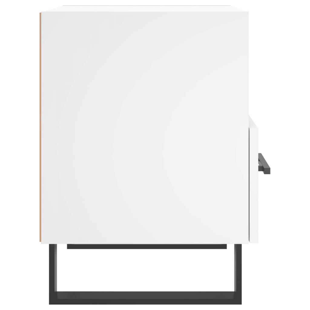 Κομοδίνο Λευκό 40 x 35 x 47,5 εκ. από Επεξεργασμένο Ξύλο - Pakobazaar