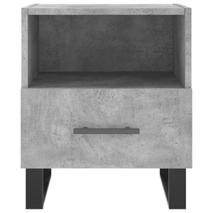 Κομοδίνο Γκρι Σκυροδ. 40 x 35 x 47,5 εκ. από Επεξεργασμένο Ξύλο - Pakobazaar