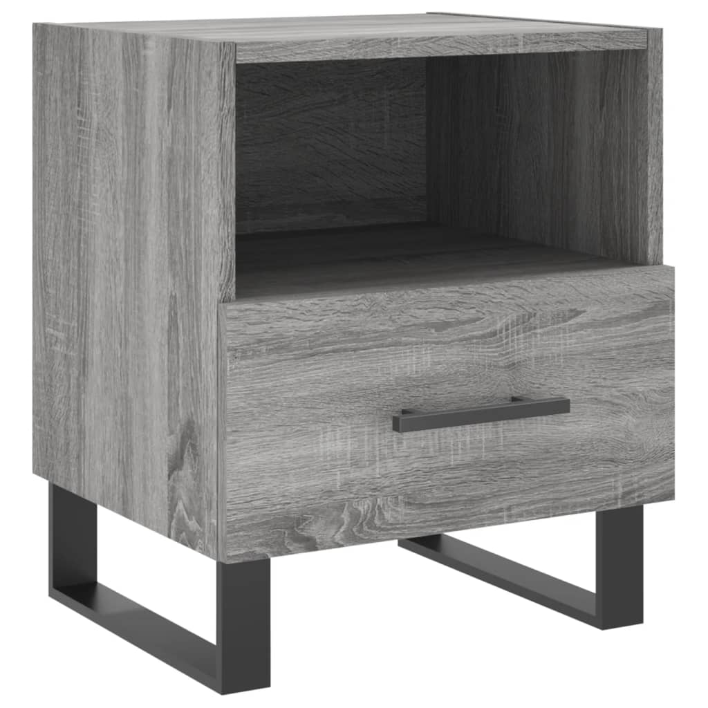 Κομοδίνο Γκρι Sonoma 40 x 35 x 47,5 εκ. από Επεξεργασμένο Ξύλο