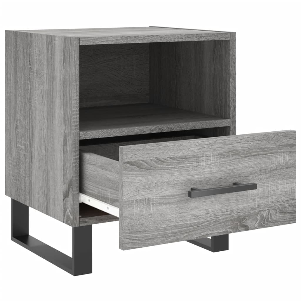 Κομοδίνο Γκρι Sonoma 40 x 35 x 47,5 εκ. από Επεξεργασμένο Ξύλο