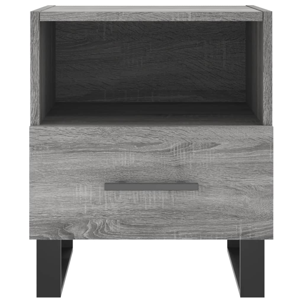 Κομοδίνο Γκρι Sonoma 40 x 35 x 47,5 εκ. από Επεξεργασμένο Ξύλο