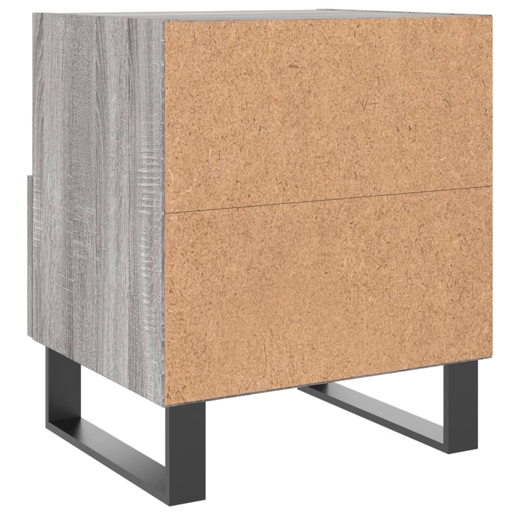 Κομοδίνο Γκρι Sonoma 40 x 35 x 47,5 εκ. από Επεξεργασμένο Ξύλο