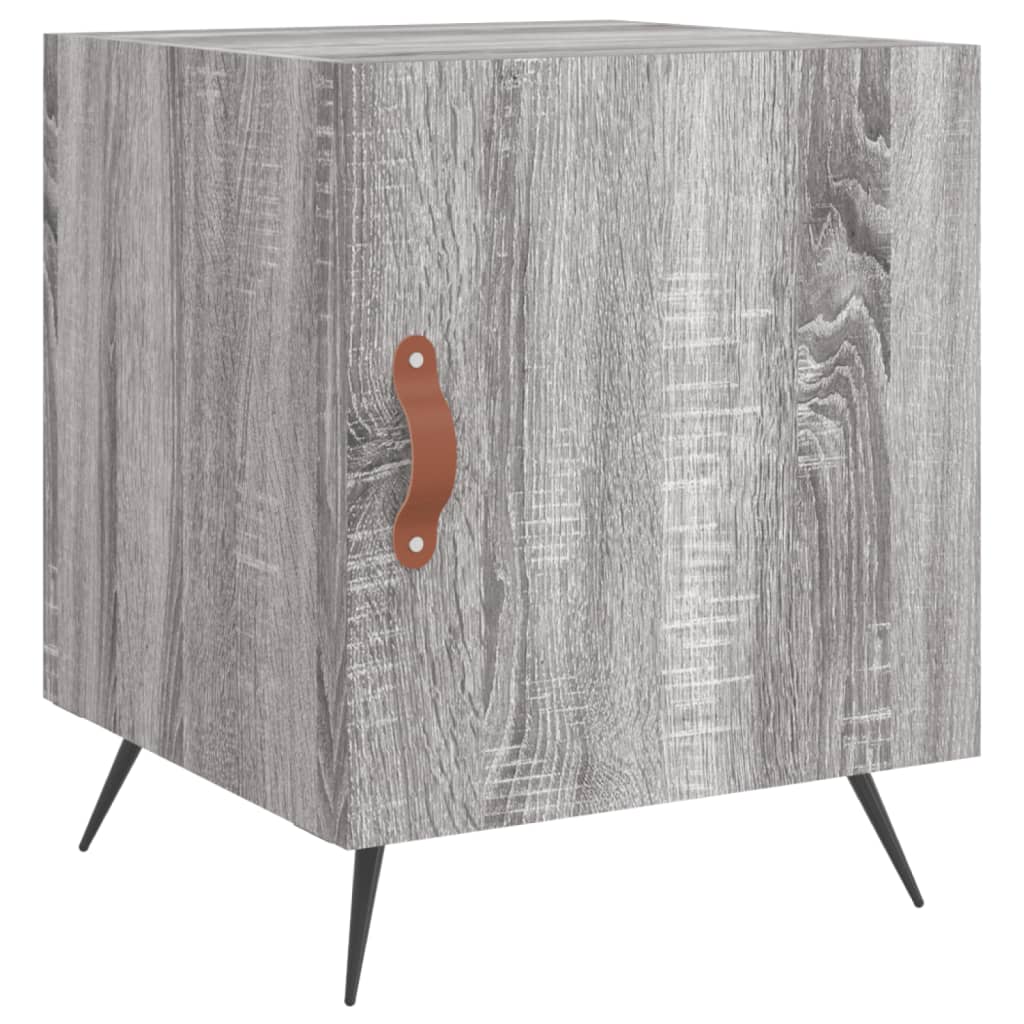 Κομοδίνο Γκρι Sonoma 40 x 40 x 50 εκ. από Επεξεργασμένο Ξύλο - Pakobazaar