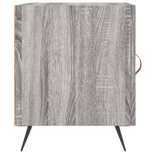 Κομοδίνα 2 τεμ. Γκρι Sonoma 40x40x50 εκ. από Επεξεργασμένο Ξύλο