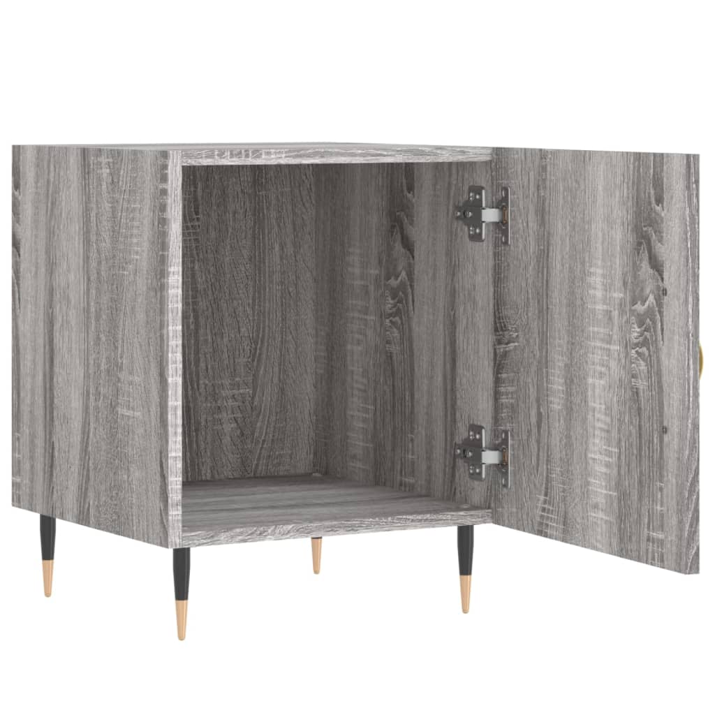 Κομοδίνο Γκρι Sonoma 40 x 40 x 50 εκ. από Επεξεργασμένο Ξύλο