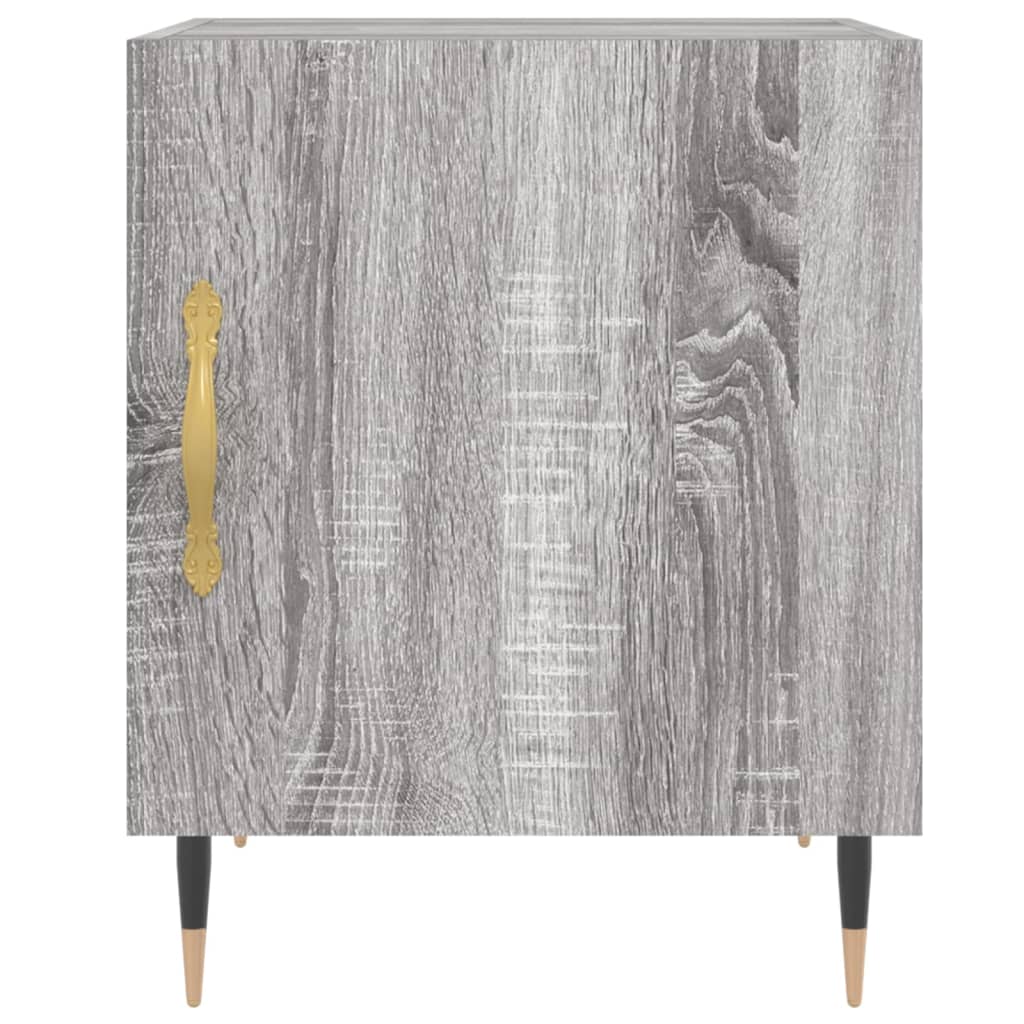 Κομοδίνο Γκρι Sonoma 40 x 40 x 50 εκ. από Επεξεργασμένο Ξύλο