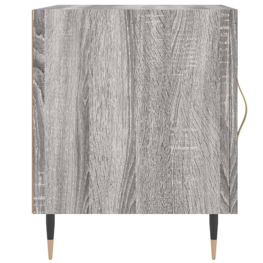 Κομοδίνο Γκρι Sonoma 40 x 40 x 50 εκ. από Επεξεργασμένο Ξύλο