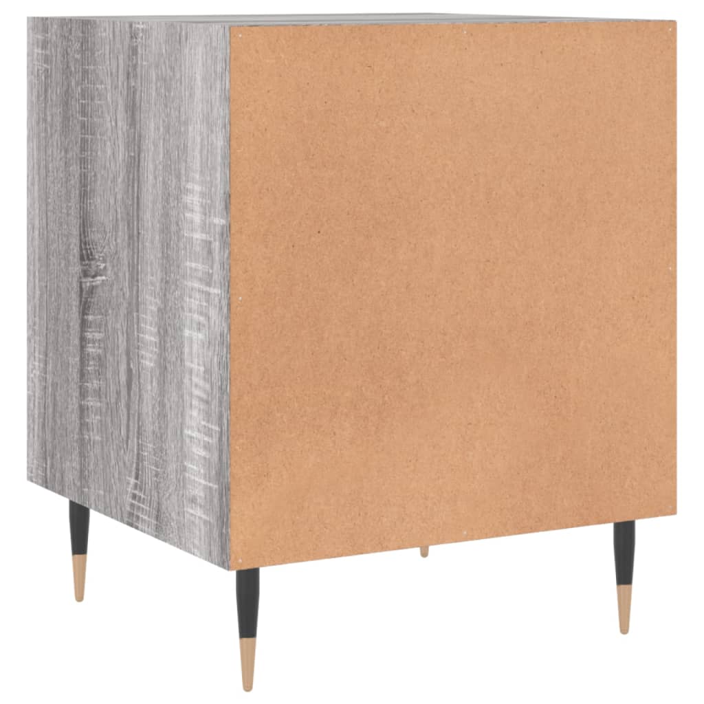 Κομοδίνο Γκρι Sonoma 40 x 40 x 50 εκ. από Επεξεργασμένο Ξύλο