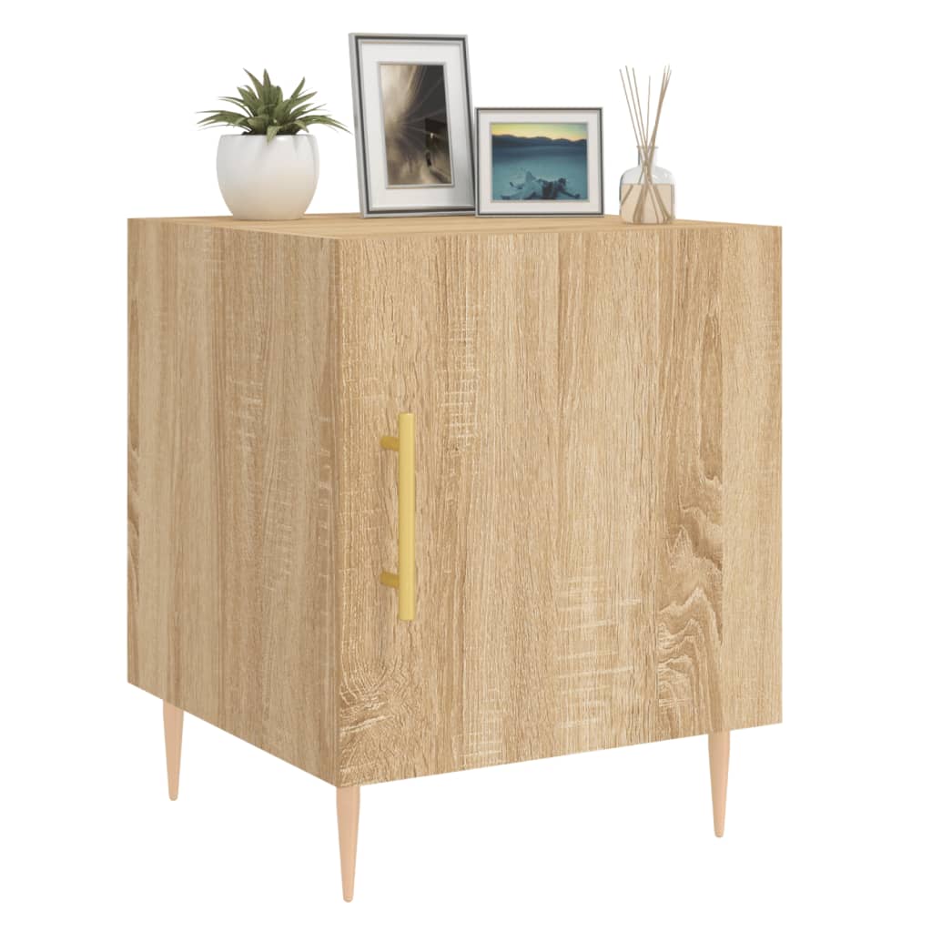 Κομοδίνο Sonoma Δρυς 40 x 40 x 50 εκ. από Επεξεργασμένο Ξύλο