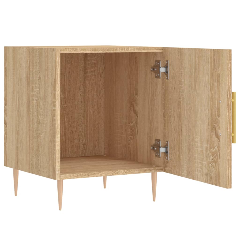 Κομοδίνο Sonoma Δρυς 40 x 40 x 50 εκ. από Επεξεργασμένο Ξύλο