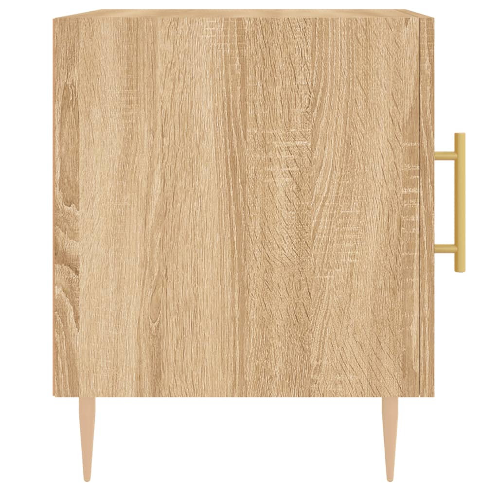Κομοδίνο Sonoma Δρυς 40 x 40 x 50 εκ. από Επεξεργασμένο Ξύλο