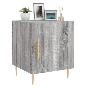 Κομοδίνο Γκρι Sonoma 40 x 40 x 50 εκ. από Επεξεργασμένο Ξύλο