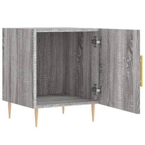 Κομοδίνο Γκρι Sonoma 40 x 40 x 50 εκ. από Επεξεργασμένο Ξύλο