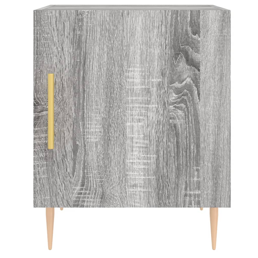 Κομοδίνο Γκρι Sonoma 40 x 40 x 50 εκ. από Επεξεργασμένο Ξύλο