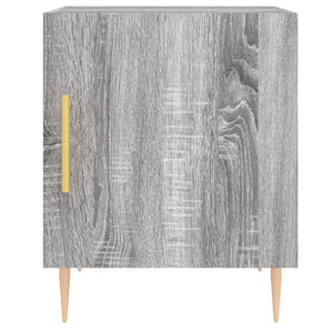 Κομοδίνο Γκρι Sonoma 40 x 40 x 50 εκ. από Επεξεργασμένο Ξύλο