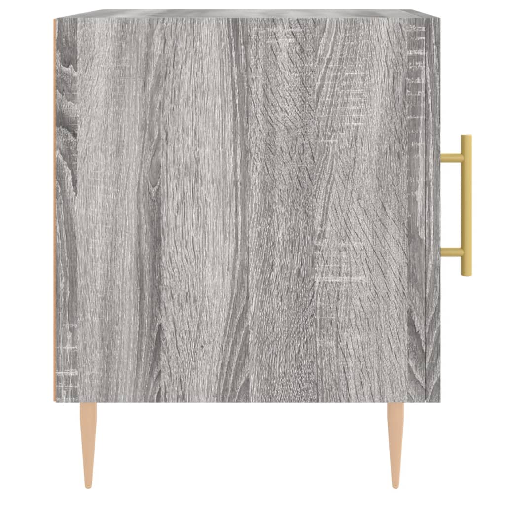 Κομοδίνο Γκρι Sonoma 40 x 40 x 50 εκ. από Επεξεργασμένο Ξύλο