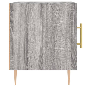 Κομοδίνο Γκρι Sonoma 40 x 40 x 50 εκ. από Επεξεργασμένο Ξύλο