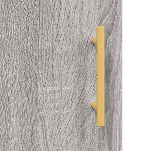 Κομοδίνο Γκρι Sonoma 40 x 40 x 50 εκ. από Επεξεργασμένο Ξύλο