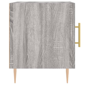 Κομοδίνα 2 τεμ. Γκρι Sonoma 40 x 40 x 50 εκ. από Επεξεργ. Ξύλο