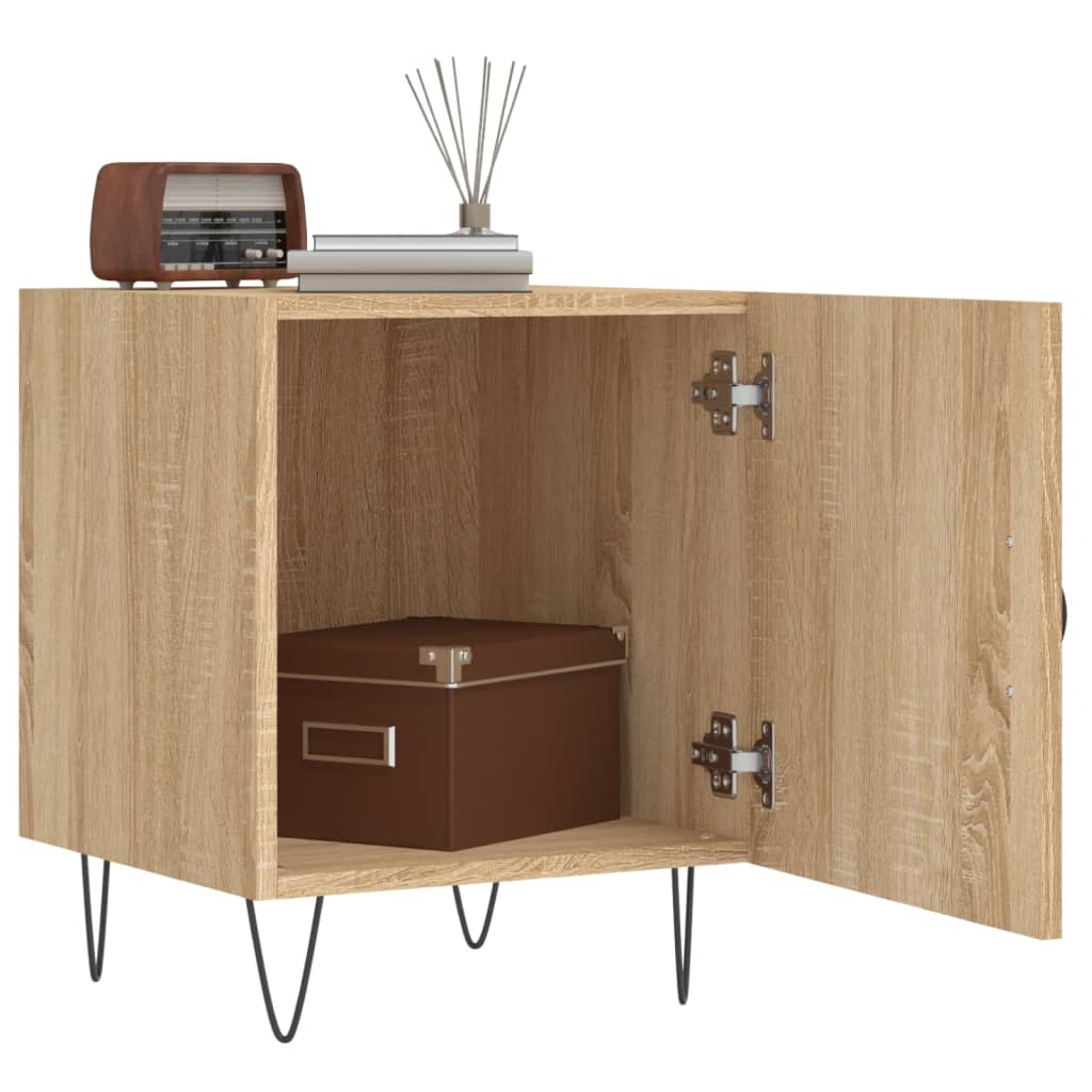 Κομοδίνο Sonoma Δρυς 40 x 40 x 50 εκ. από Επεξεργασμένο Ξύλο