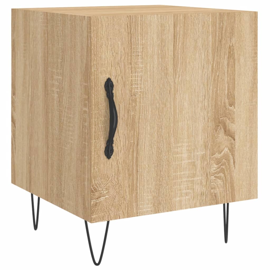 Κομοδίνα 2 τεμ. Sonoma Δρυς 40x40x50 εκ. από Επεξεργασμένο Ξύλο